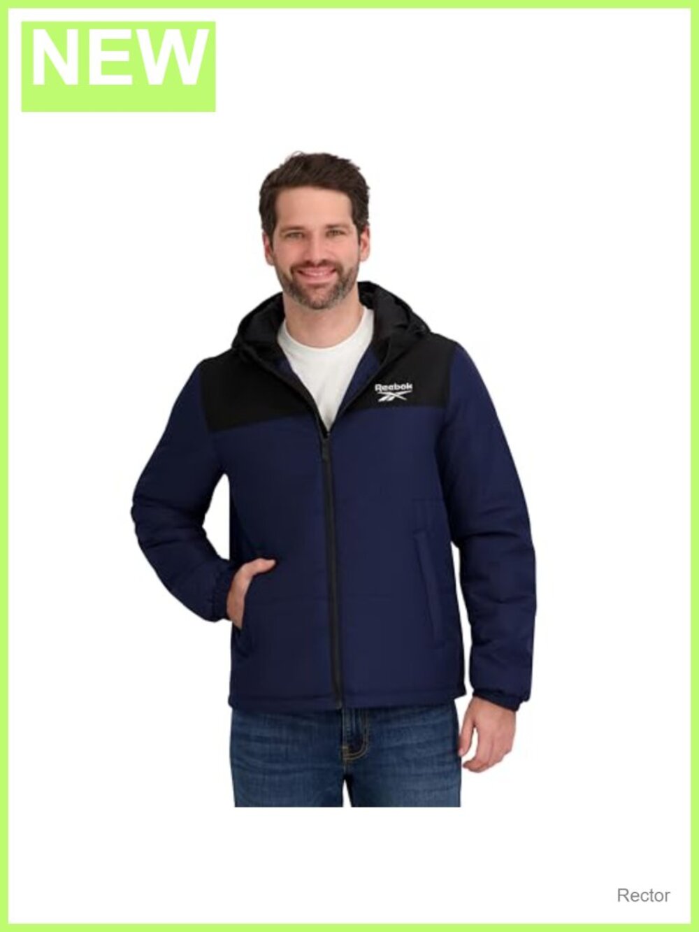 Men's Midweight Puffer Jacket Insulated Long Sleeve Winter Coat